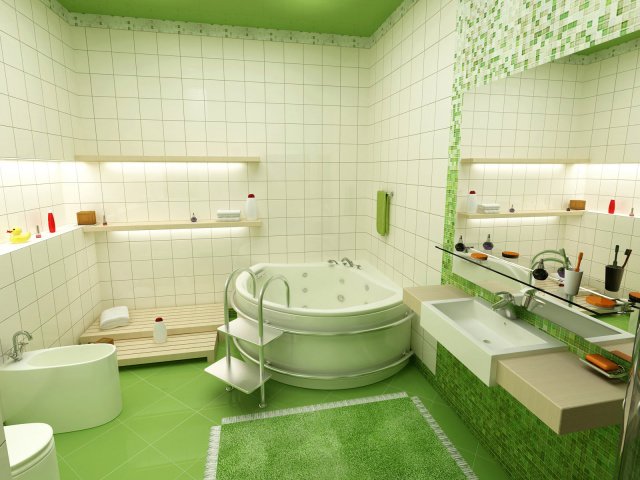 Индивидуальный дизайн стен ванной комнаты
